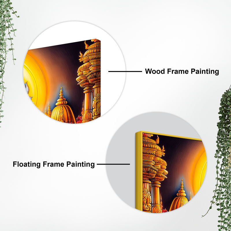 Lord Jagannath Devotional Wall Painting for Living Room Decor