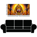 Lord Jagannath Devotional Wall Painting for Living Room Decor