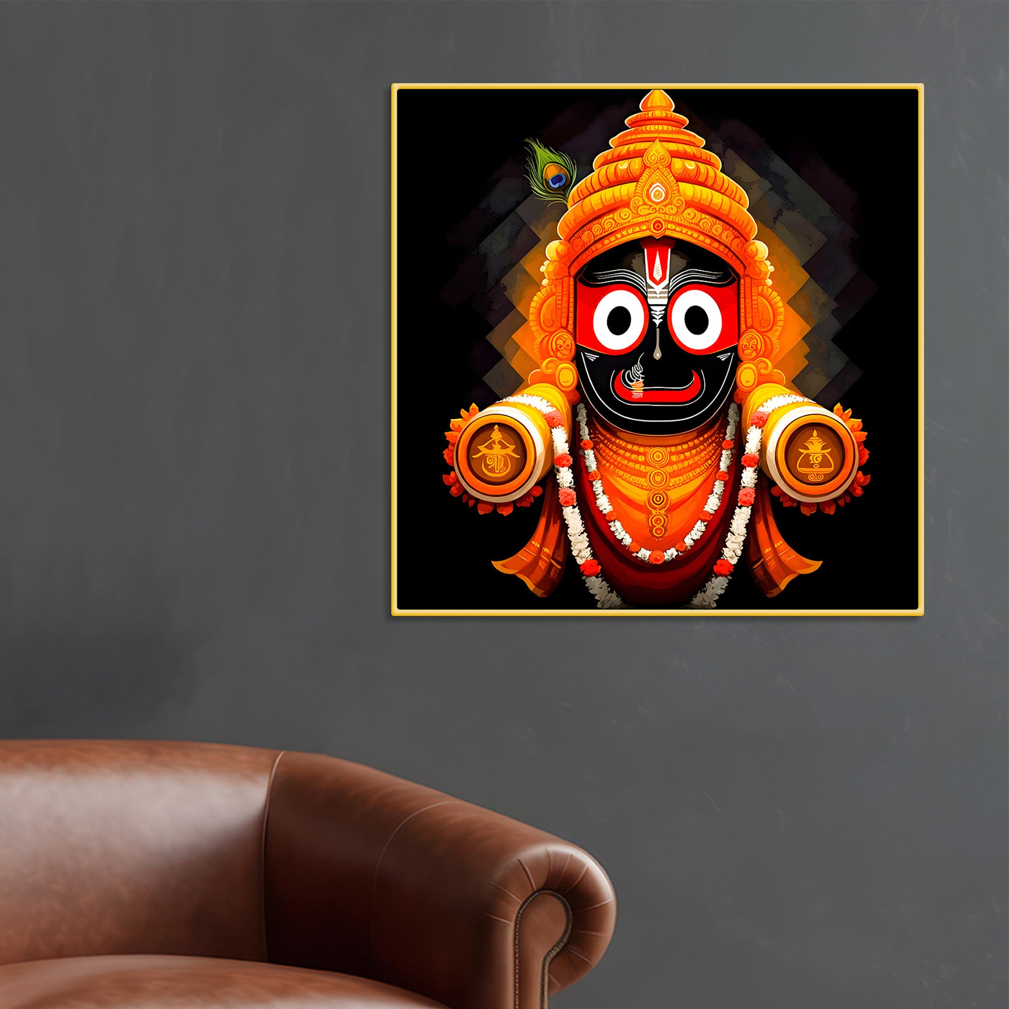 Lord Jagannath Ji Painting – Hindu Devotional Wall Decor