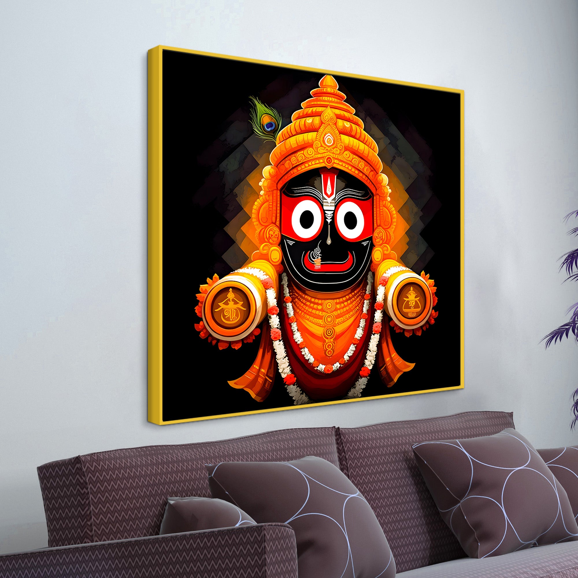 Lord Jagannath Ji Painting – Hindu Devotional Wall Decor