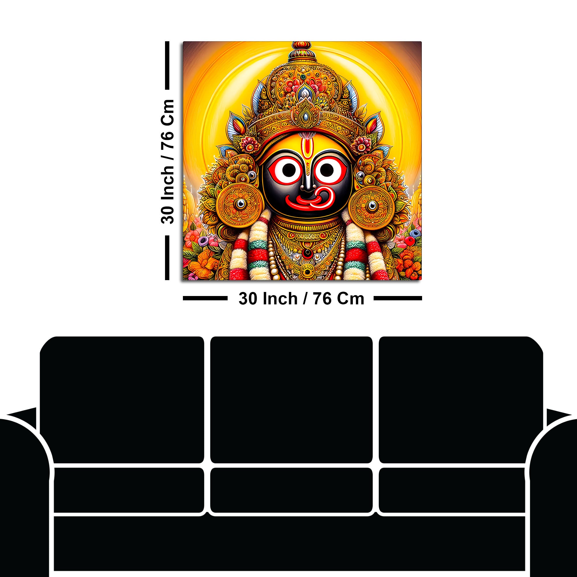 Lord Jagannath Painting for Pooja Room – Religious Wall Art