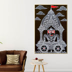 Lord Jagannath Rath Canvas Painting for Traditional Wall Decor