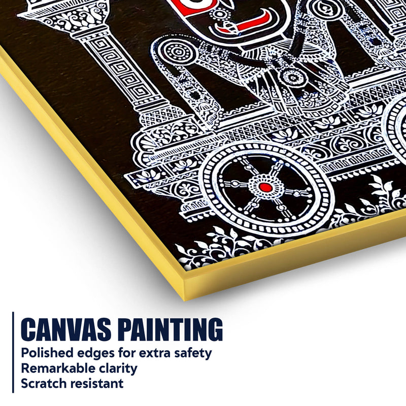 Lord Jagannath Rath Canvas Painting for Traditional Wall Decor