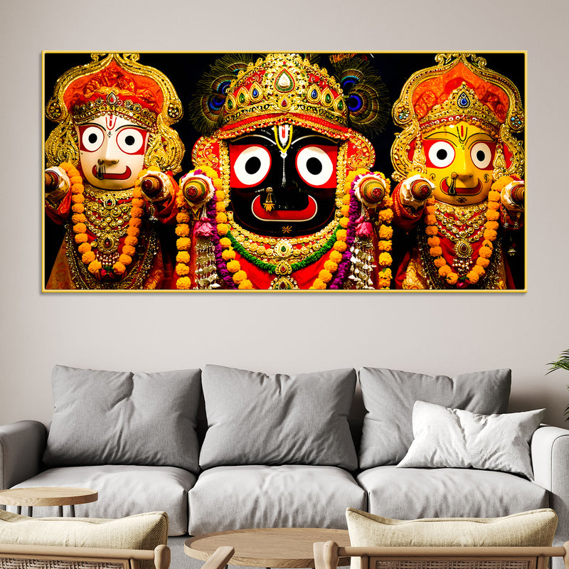 Lord Jagannath Wall Painting | Traditional Jagannath Devotional Art