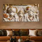 Lord Jagannath with Balabhadra & Mata Subhadra 3D Canvas Wall Painting