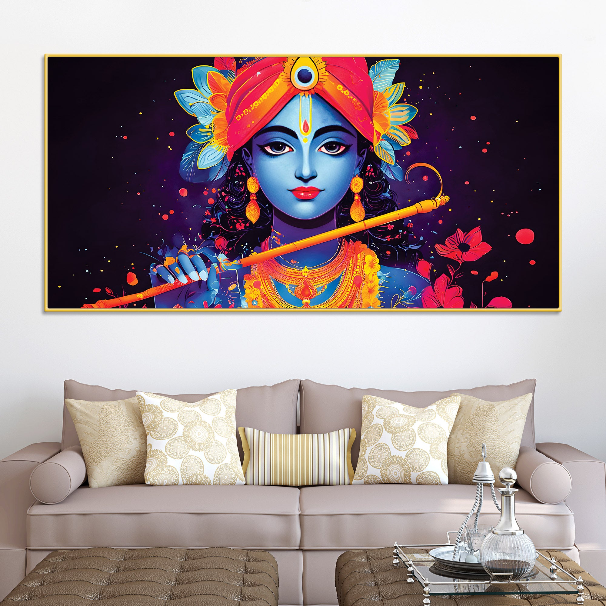 Lord Krishna Artistic Divine Painting