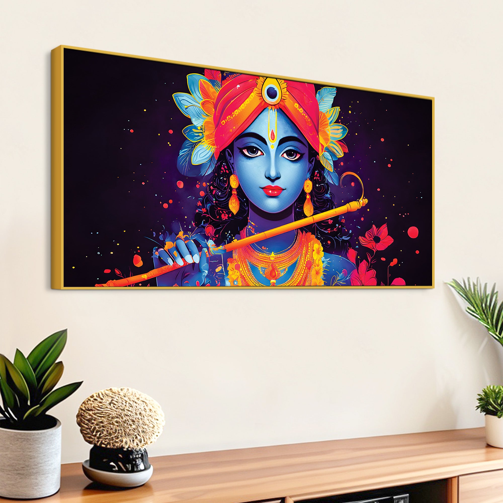 Lord Krishna Artistic Divine Painting