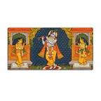 Lord Krishna Bhakti Wall Painting for Decoration