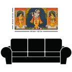 Lord Krishna Bhakti Wall Painting for Decoration