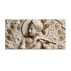Lord Krishna Flute Symphony 3D Canvas Wall Painting