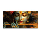 Lord Krishna Modern Spiritual Canvas Painting for Living Room