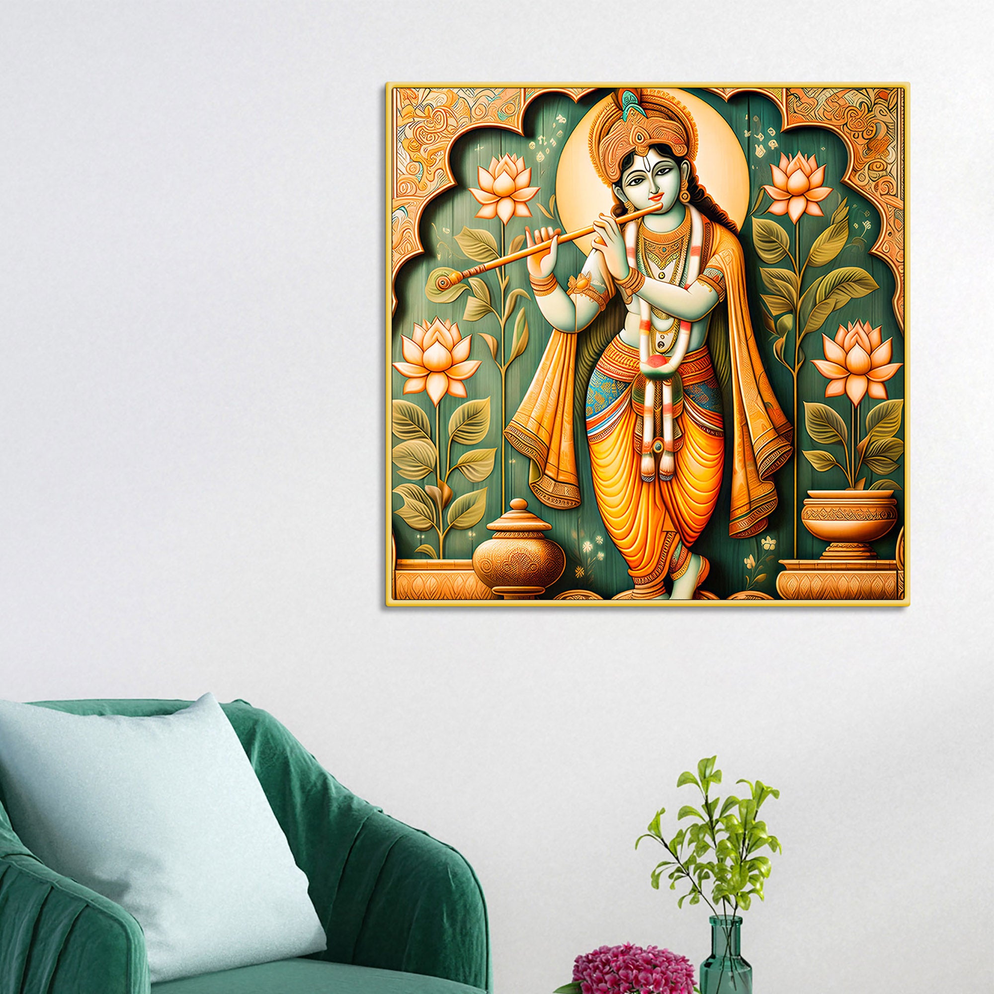  lord-krishna-murli-manohar-lotus-harmony-spiritual-canvas-wall-painting-for-home-office