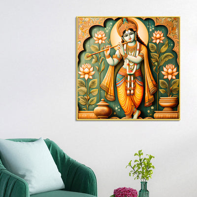  lord-krishna-murli-manohar-lotus-harmony-spiritual-canvas-wall-painting-for-home-office