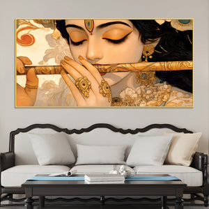 Lord Krishna Peaceful Expression Painting