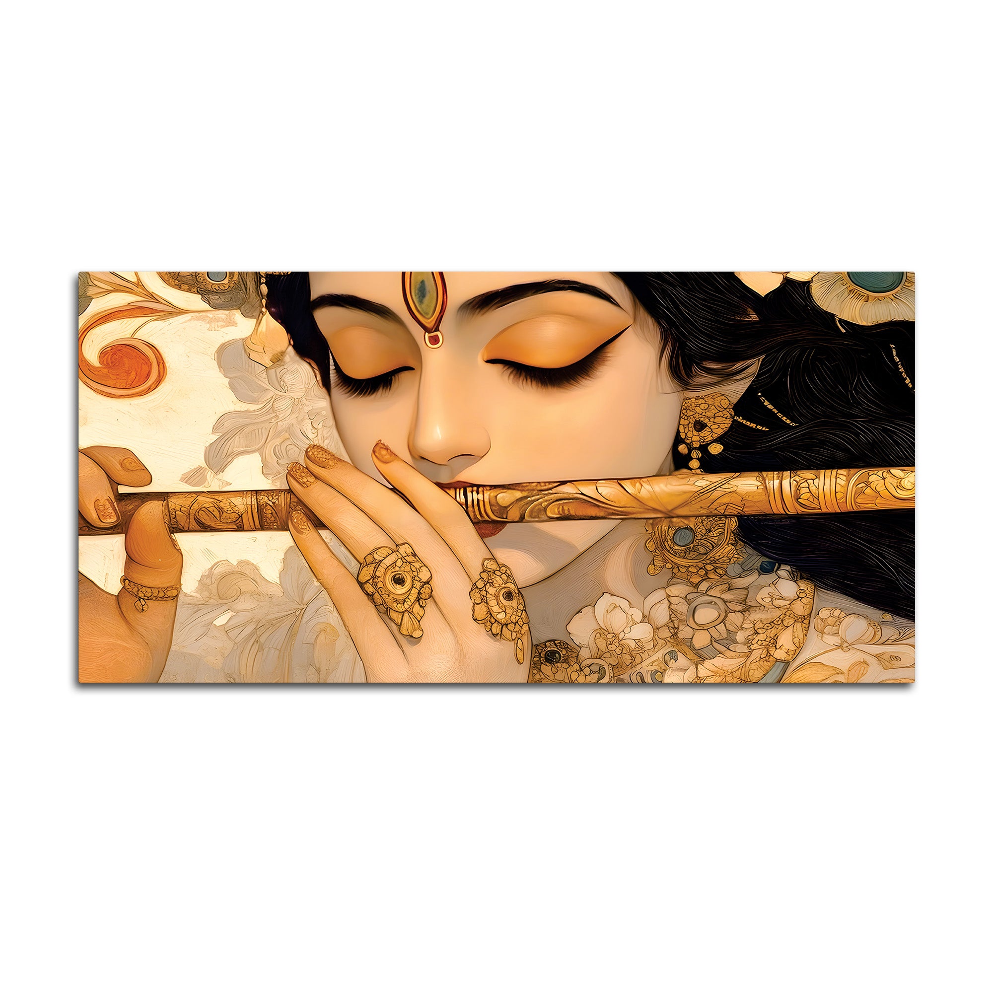 Lord Krishna Peaceful Expression Painting