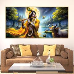 lord-krishna-peaceful-moonlight-spiritual-painting