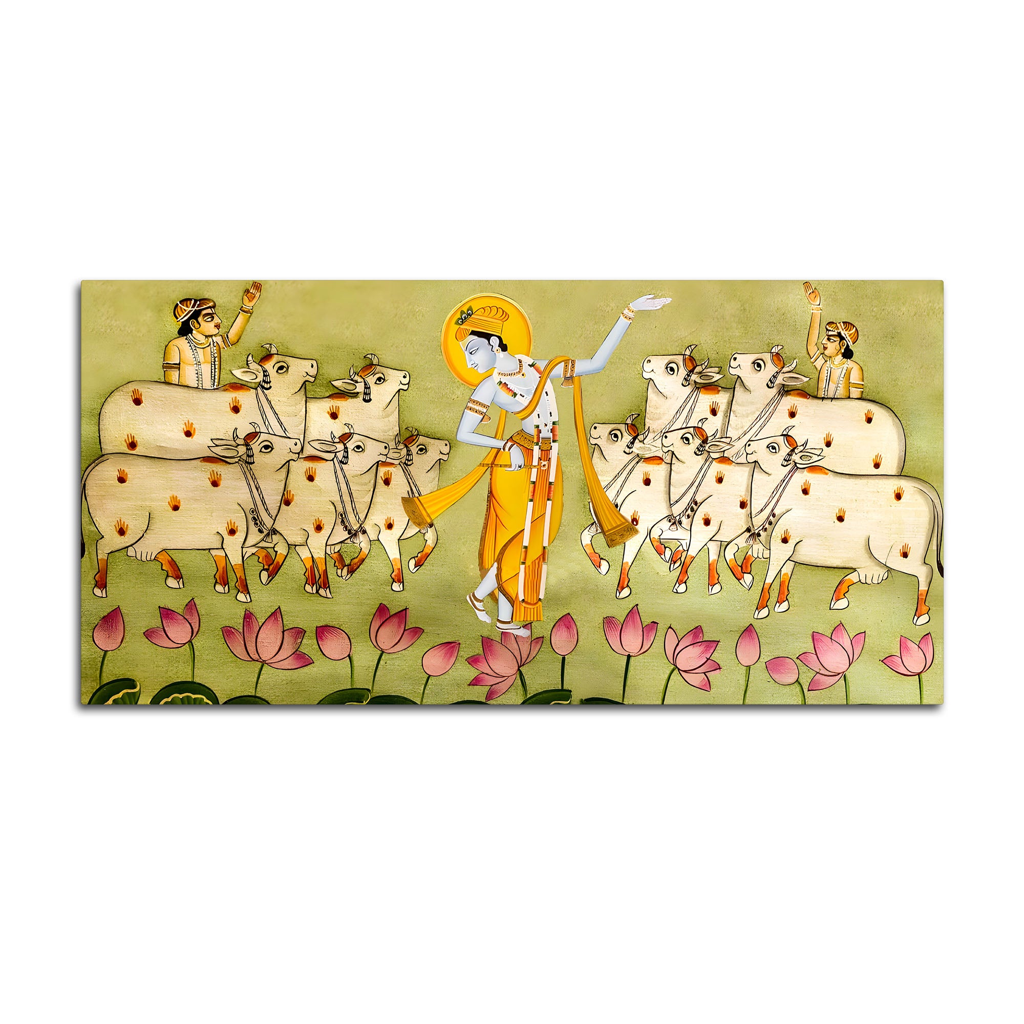 Lord Krishna Pichwai Wall Painting | Premium Indian Home Decor