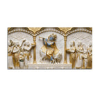 Lord Krishna Playing Flute 3D Canvas Wall Painting