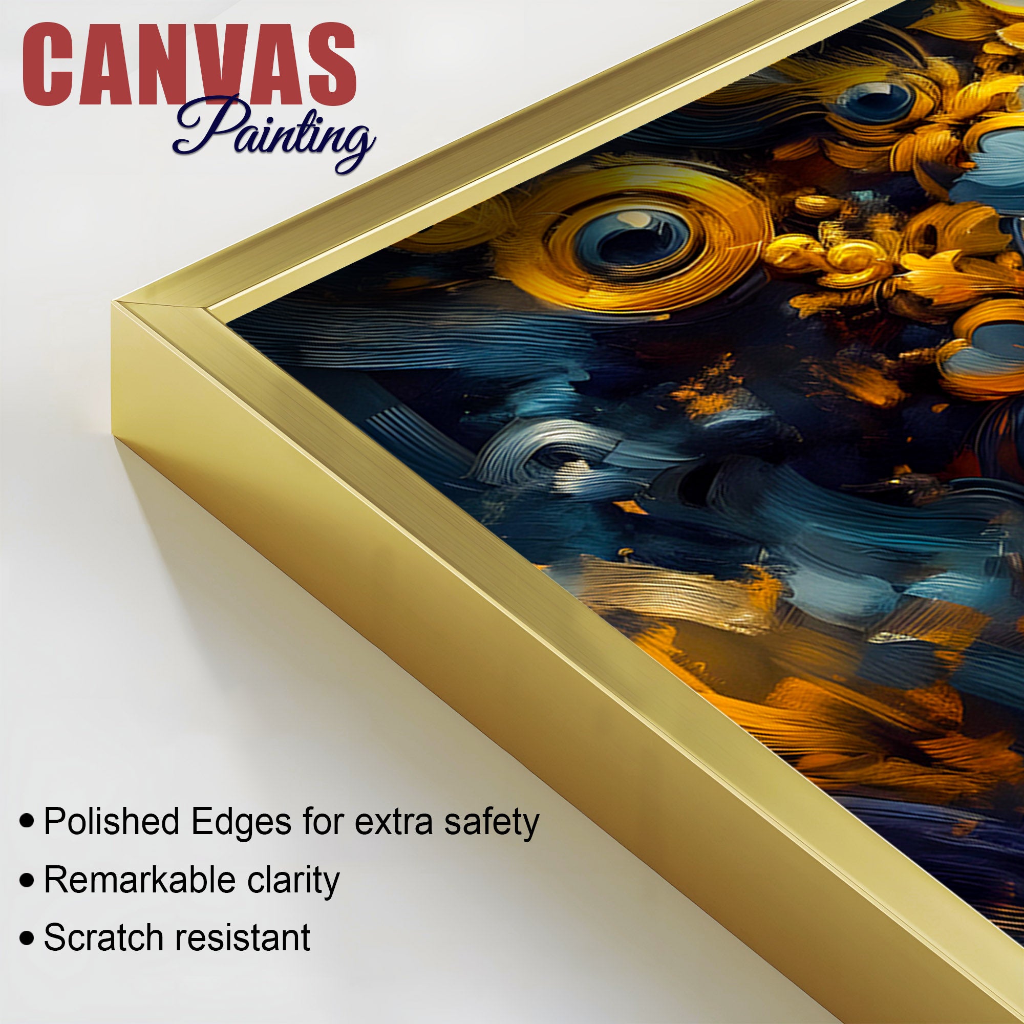 Lord Krishna Playing Flute Canvas Wall Painting for Elegant Home Decor