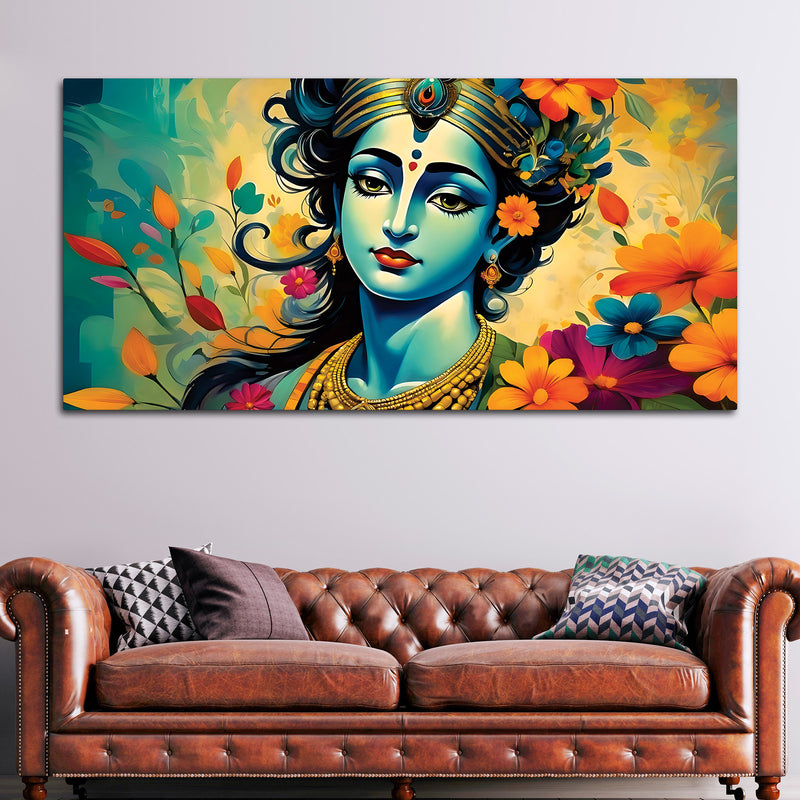 Lord Krishna Premium Devotional Painting