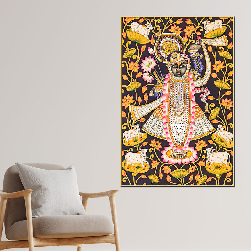 lord-krishna-shrinath-ji-nathdwara-style-canvas-wall-painting