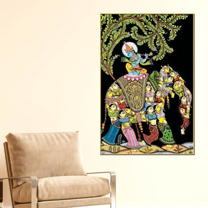 lord-krishna-spiritual-canvas-painting-indian-traditional-wall-decor