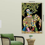 Lord Krishna Spiritual Canvas Painting | Indian Traditional Wall Decor