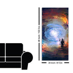 Lord Mahadev in Dramatic Sky Canvas Wall Painting