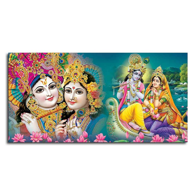 Lord Radha Krishna Religious Wall Painting