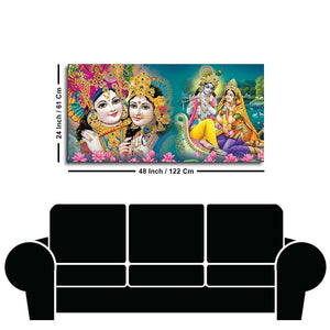 Lord Radha Krishna Religious Wall Painting