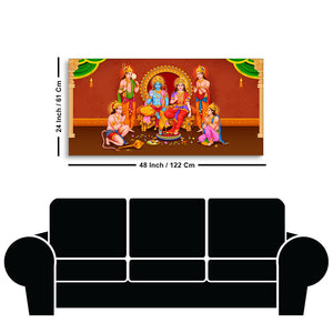 Lord Ram Darbar Canvas Wall Painting