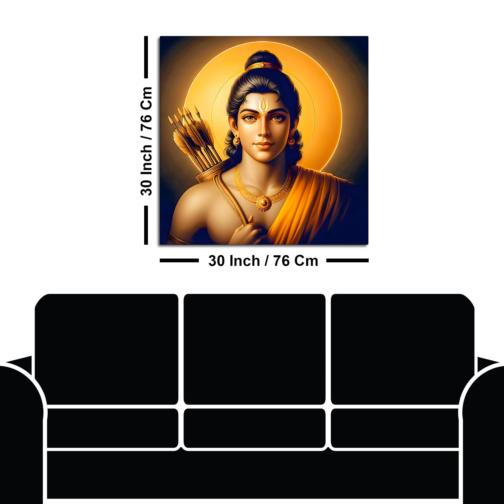 Lord Ram Hindu God Painting for Home Décor