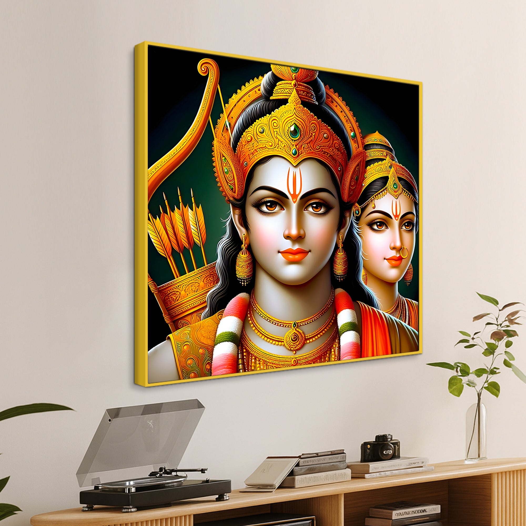 Lord Ram Sita Royal Painting for Home & Office