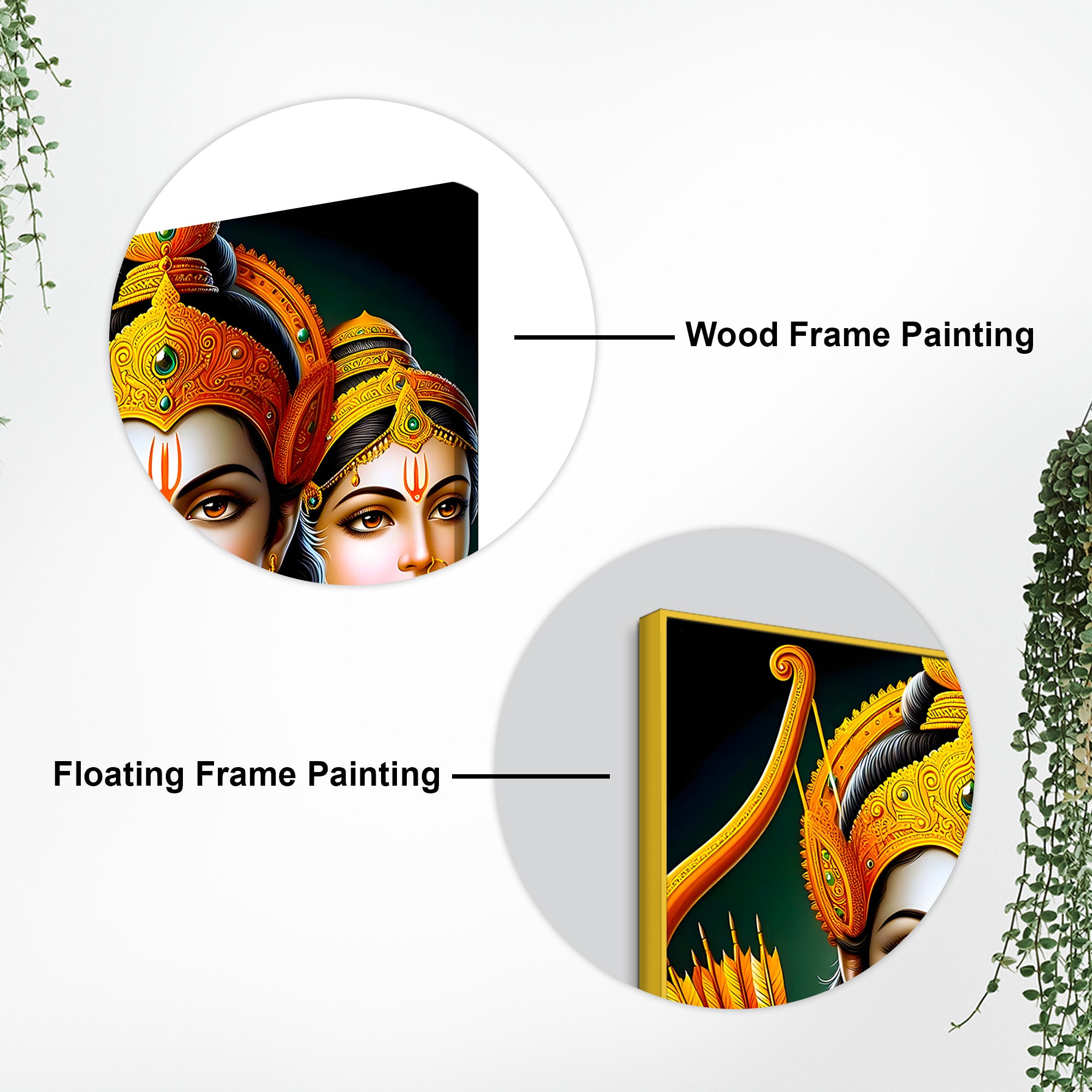 Lord Ram Sita Royal Painting for Home & Office