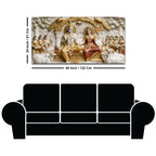 Lord Rama and Goddess Sita Royal Darbar 3D Canvas Wall Painting
