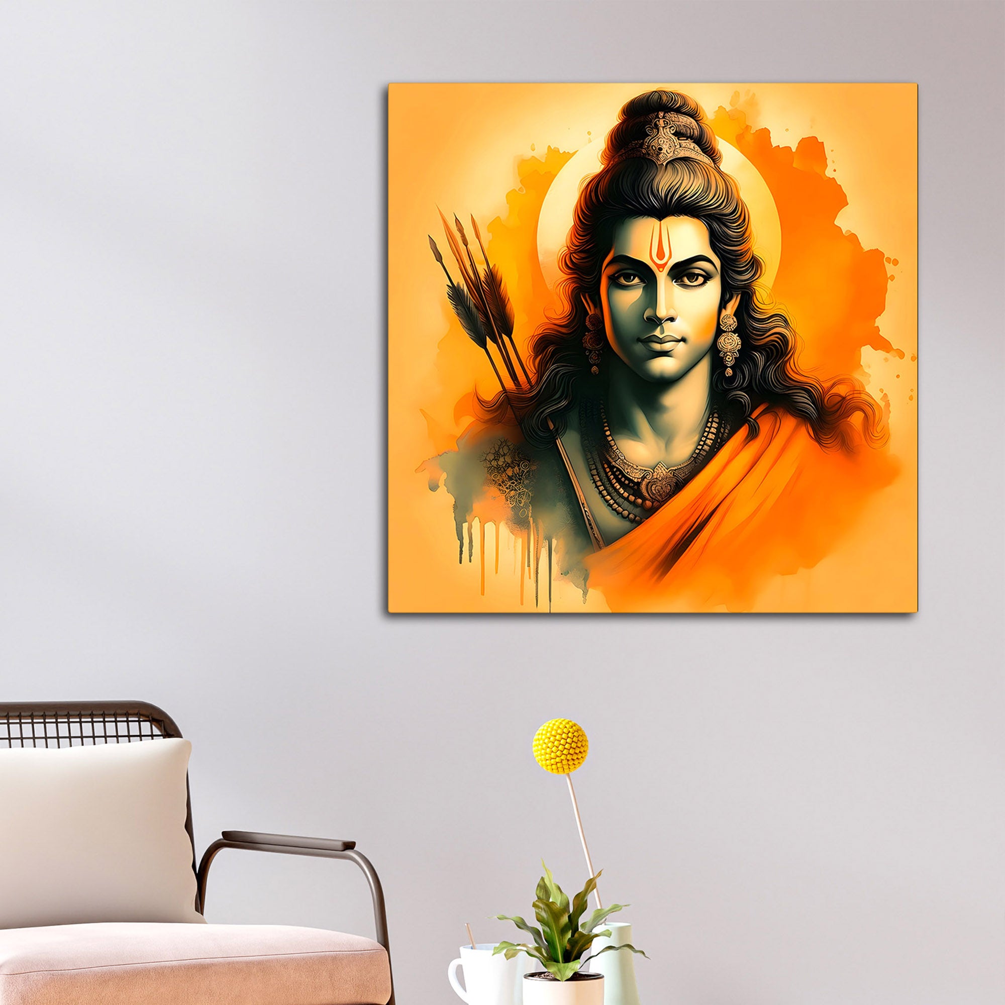 Lord Rama Painting for Spiritual Home Décor