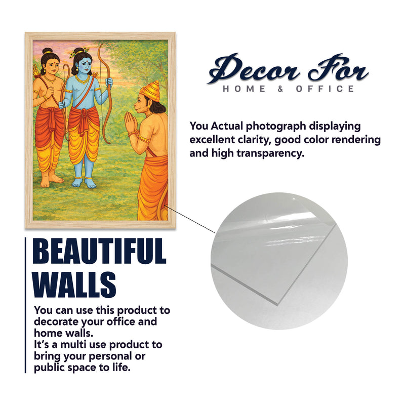 Lord Rama Ramayana Wall Frame Set of Four