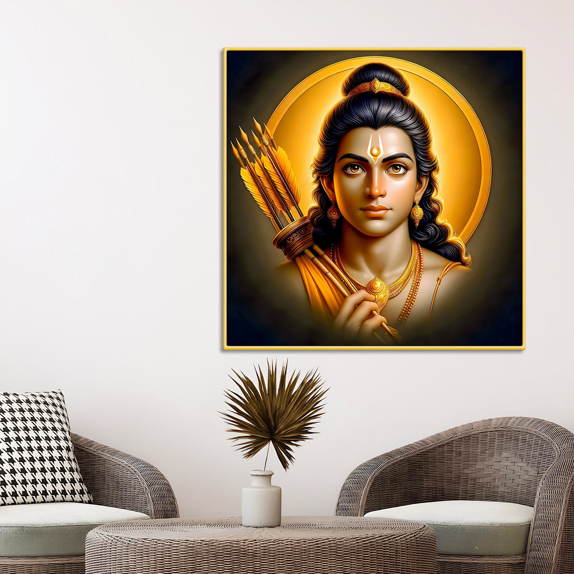 Lord Rama Spiritual Painting for Modern Wall Décor