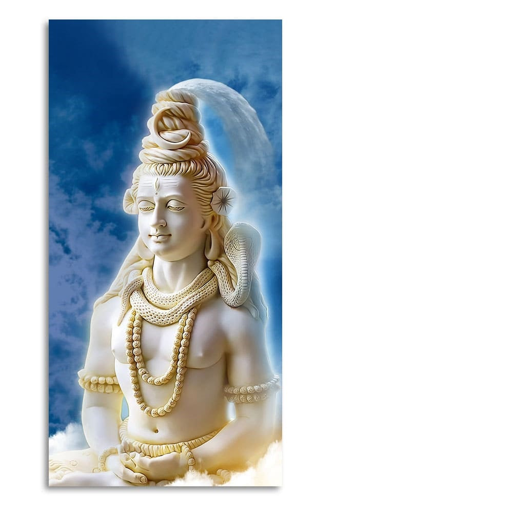 Lord Shiv Shankar Canvas Wall Painting