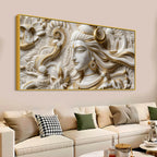 Lord Shiva Crescent Moon 3D Canvas Wall Painting