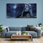Shiva Moon Head Art