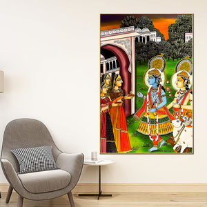 lord-shree-krishna-balaram-darshan-palace-scene-canvas-wall-painting