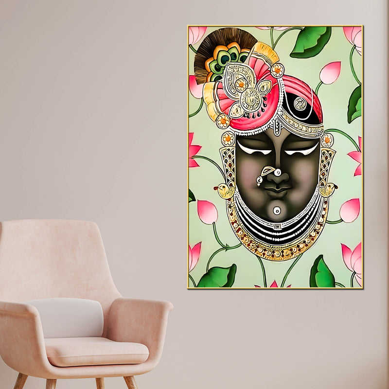 lord-shreenathji-face-illustration-canvas-wall-painting
