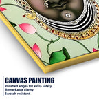 Lord Shreenathji Face Illustration Canvas Wall Painting