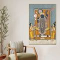 Lord Shreenathji Traditional Pichwai Canvas Wall Painting for Home Decor