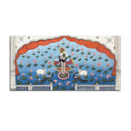 Lord Shri Krishna In Lotus Lake Pichwai Canvas Wall Painting for Home Decor