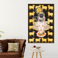 lord-shri-krishna-with-sacred-cows-devotional-folk-art-canvas-wall-painting