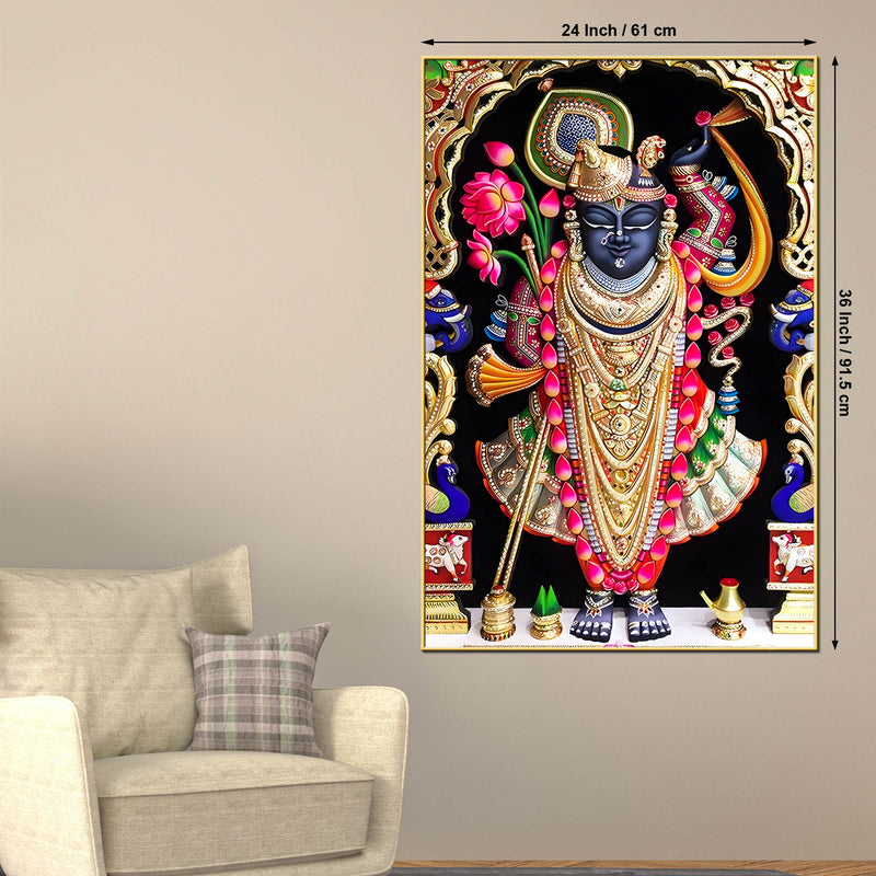 Lord Shri Pandharpur Vitthal Vithoba Canvas Wall Art Painting