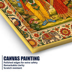 Lord Shri Ram and Mata Sita Divine Canvas Wall Painting