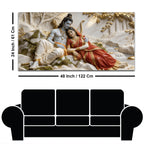 Lord Shri Ram & Mata Sita Peaceful Forest 3D Canvas Wall Painting